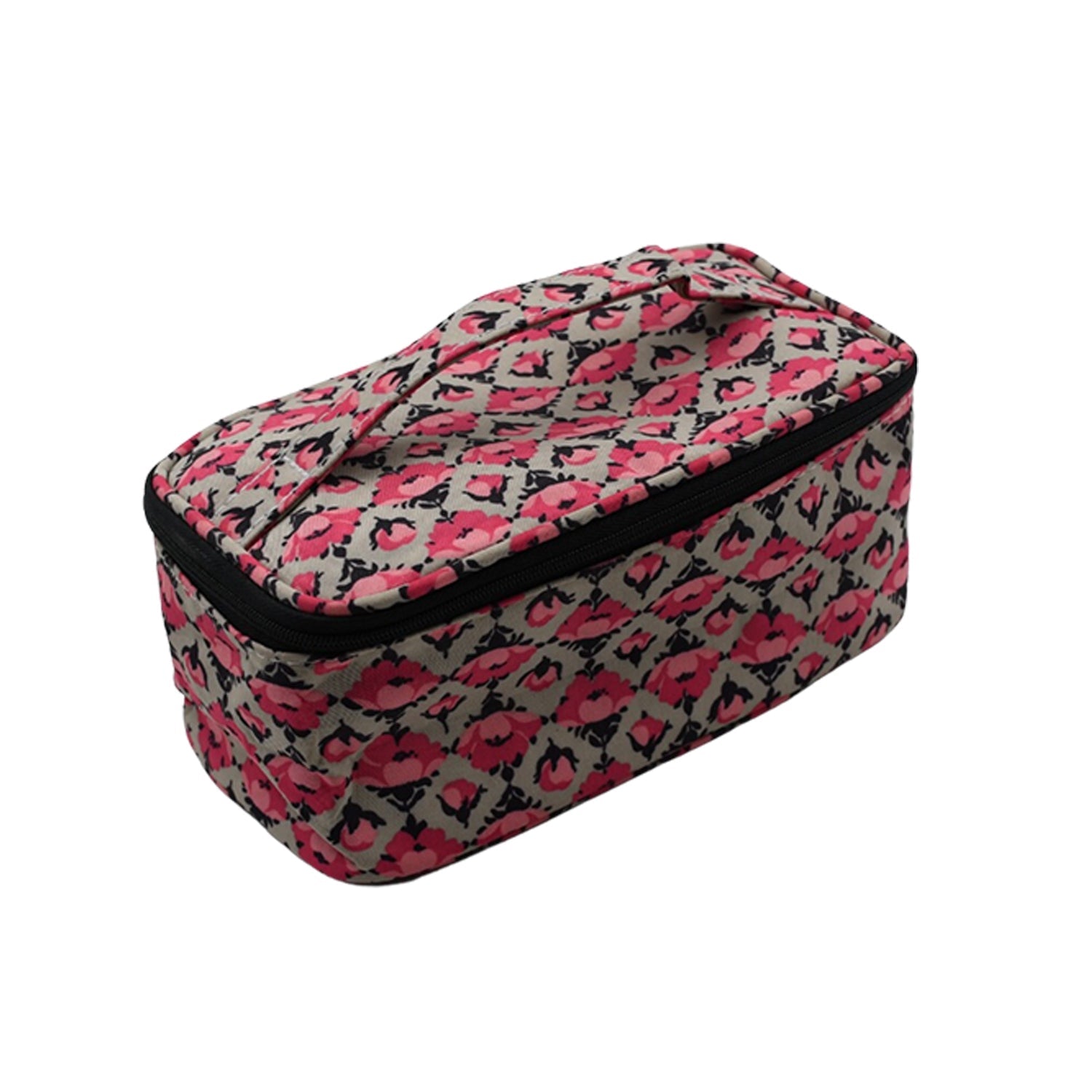 0642 Decor Travel Makeup Bag with Small pouch Portable Organizer Makeup Cosmetic Train Case Large Capacity for Cosmetics Makeup Brushes and Toiletry Jewelry for More Storage 0642 Decor Travel Makeup Bag with Small pouch Portable Organizer Makeup Cosmetic Train Case Large Capacity for Cosmetics Makeup Brushes and Toiletry Jewelry for More Storage